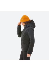 WEDZE - Kurtka narciarska damska Quechua 500. Kolor: czarny. Materiał: skóra, materiał, tkanina, włókno, syntetyk. Sezon: zima. Sport: narciarstwo