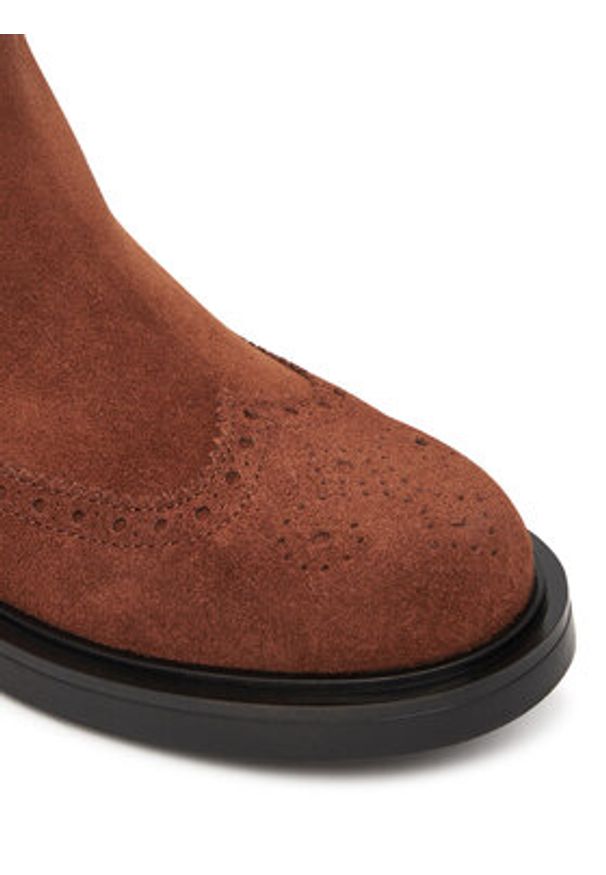 Pollini Sztyblety SA21163G0NTF0217 Brązowy. Kolor: brązowy. Materiał: zamsz, skóra