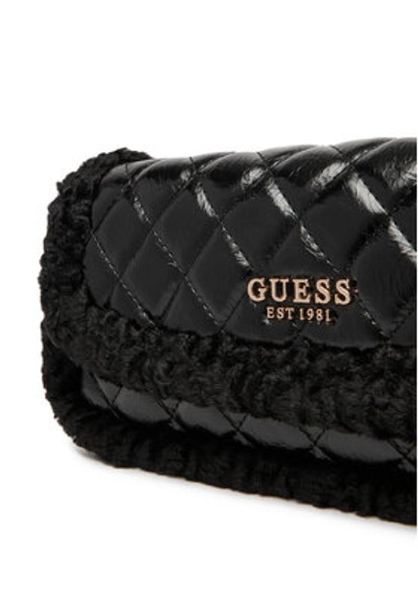 Guess Torebka Cristi HWTG81 39210 Czarny. Kolor: czarny. Materiał: skórzane