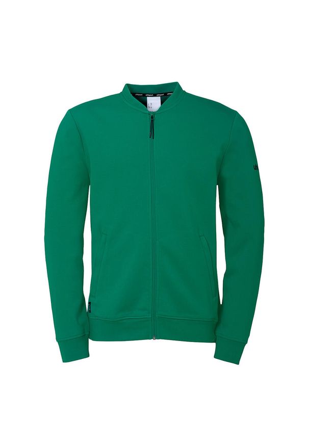 UHLSPORT - Kurtka z dresu Uhlsport ID College. Kolor: czarny, zielony, wielokolorowy. Materiał: dresówka. Sport: piłka nożna