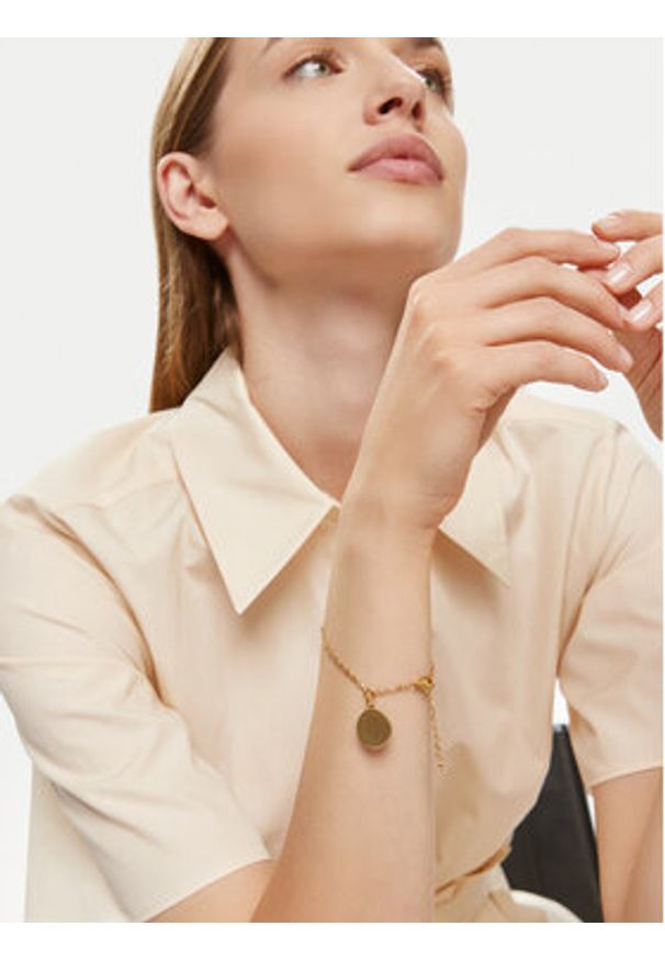 Skagen Bransoletka SKJ1751710 Złoty. Materiał: metalowe. Kolor: złoty