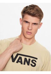 Vans T-Shirt Mn Vans Classic VN000GGG Beżowy Classic Fit. Kolor: beżowy. Materiał: bawełna