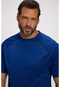 JAY-PI - Męski T-shirt FLEXNAMIC® Odzież fitness krótki raglanowy rękaw. Kolekcja: plus size. Kolor: niebieski. Materiał: poliester, materiał. Długość rękawa: raglanowy rękaw. Długość: krótkie. Sport: fitness #2