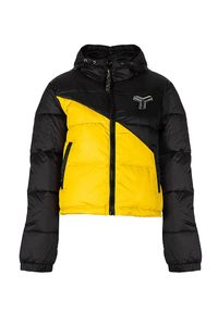 John Richmond - Richmond Sport Kurtka | UWA22085PI | Down Jacket | Kobieta | Czarny, Żółty. Typ kołnierza: kaptur. Kolor: czarny, wielokolorowy, żółty. Materiał: poliamid. Styl: sportowy #6