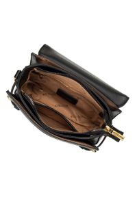 Wittchen - Damska torebka z plecionki z ozdobnymi klamrami czarna. Kolor: czarny. Wzór: haft. Dodatki: z haftem. Materiał: skórzane. Styl: casual, elegancki, wizytowy. Rodzaj torebki: na ramię #5