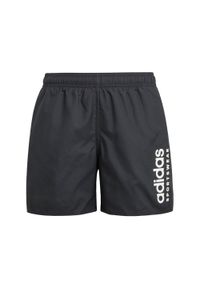 Adidas - Szorty Sportswear Essentials Logo CLX Swim Kids. Kolor: czarny, biały, wielokolorowy. Materiał: materiał