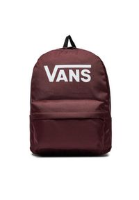 Vans Plecak Old Skool Print Backpack VN000H504QU1 Bordowy. Kolor: czerwony. Materiał: materiał. Wzór: nadruk