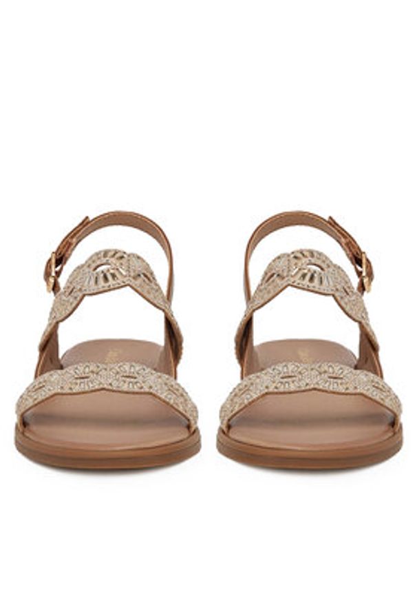 Clara Barson Sandały WS6308-09 Beżowy. Kolor: beżowy. Materiał: materiał