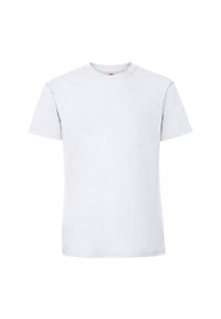 FRUIT OF THE LOOM - Męska Koszulka Iconic Premium Ringspun Cotton T-shirt. Kolor: biały