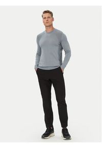 BOSS Sweter KN_Momentum 50558351 Szary Regular Fit. Kolor: szary. Materiał: syntetyk #4