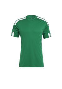 T-Shirt Adidas Sport Squadra 21 Jersey Z Krótkim Rękawem Team Dorosłych. Kolor: wielokolorowy, zielony, biały. Materiał: poliester. Długość rękawa: krótki rękaw. Długość: krótkie. Sport: piłka nożna