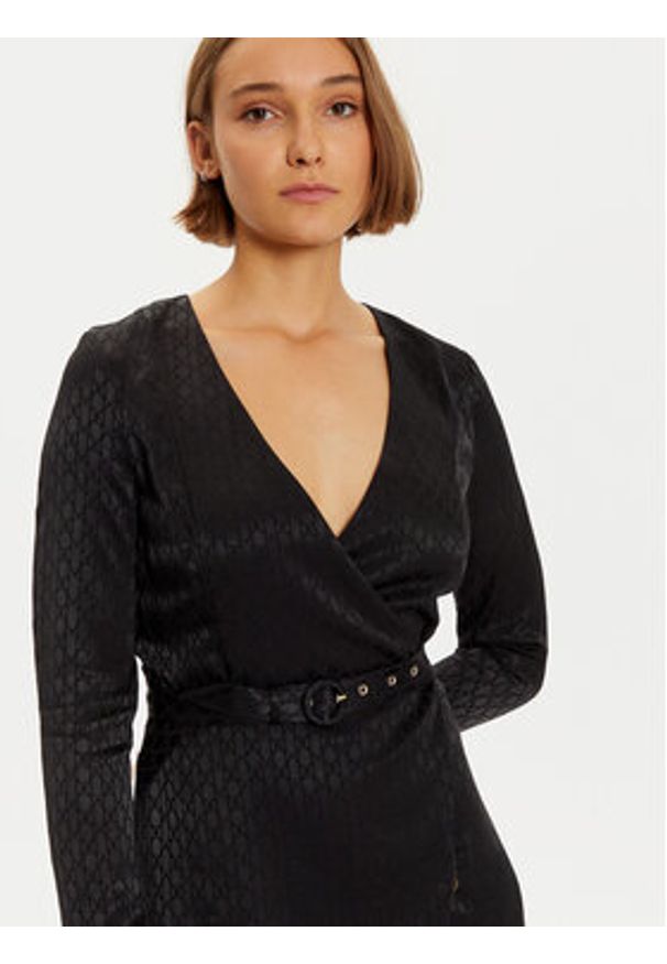 Marciano Guess Sukienka koktajlowa 4BGK16 7169A Czarny Regular Fit. Kolor: czarny. Materiał: wiskoza. Styl: wizytowy