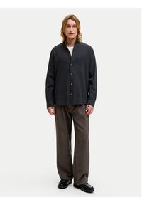 Jack & Jones Koszula Summer 12289184 Czarny Regular Fit. Kolor: czarny. Materiał: bawełna, len #7