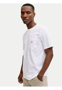 Jack & Jones T-Shirt Blucaleb 12293019 Biały Regular Fit. Kolor: biały. Materiał: bawełna #5