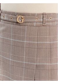 Guess Spódnica mini W6RD55 WJ642 Brązowy Regular Fit. Kolor: brązowy. Materiał: syntetyk #4