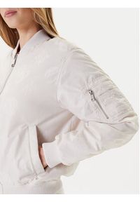 Guess Kurtka bomber W5YL08 WHDK2 Écru Regular Fit. Materiał: syntetyk #6