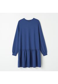 Mohito - Dresowa sukienka - Niebieski. Kolor: niebieski. Materiał: dresówka #1