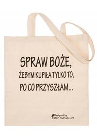 Inny - Shopperka materiałowa [DH] EKO beżowa wzór 02. Kolor: beżowy