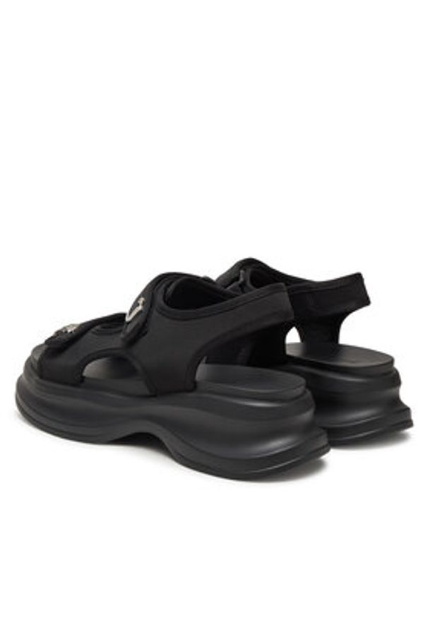 Juicy Couture Sandały WSS21516-01 Czarny. Kolor: czarny. Materiał: materiał