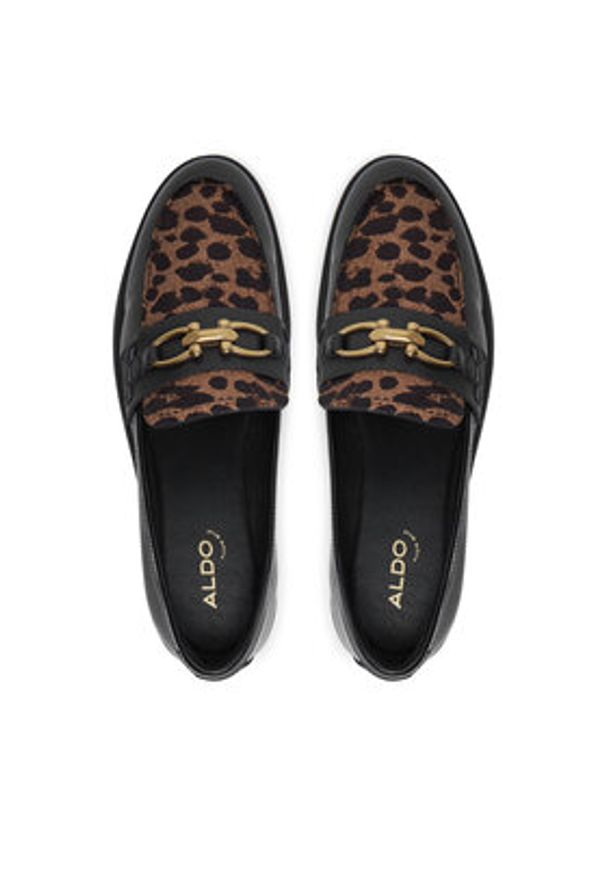 Aldo Loafersy Bissom 13838572 Brązowy. Kolor: brązowy. Materiał: lakier, skóra