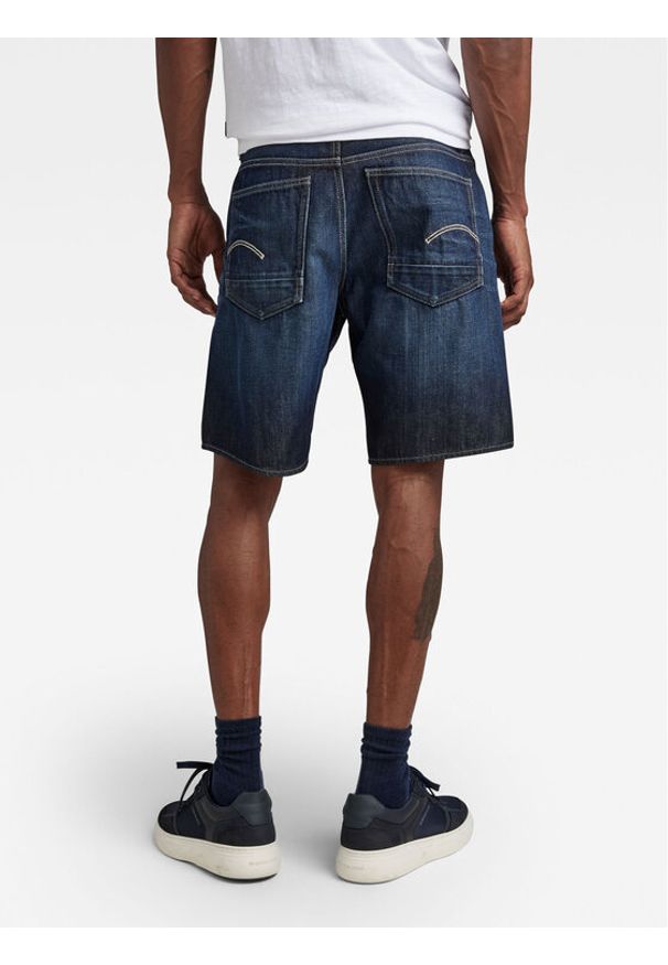 G-Star RAW - G-Star Raw Szorty jeansowe D20776-B988-D350 Granatowy Regular Fit. Kolor: niebieski. Materiał: jeans, bawełna