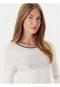 Liu Jo Sport Sweter TF5209 MS49I Écru Regular Fit. Materiał: wiskoza. Styl: sportowy #4