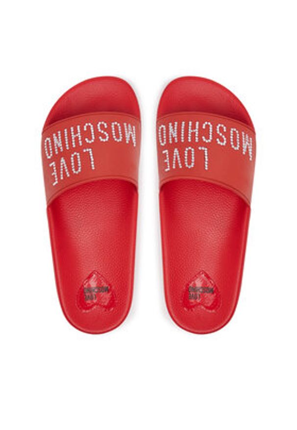 Love Moschino - LOVE MOSCHINO Klapki JA28122G0MI13500 Czerwony. Kolor: czerwony