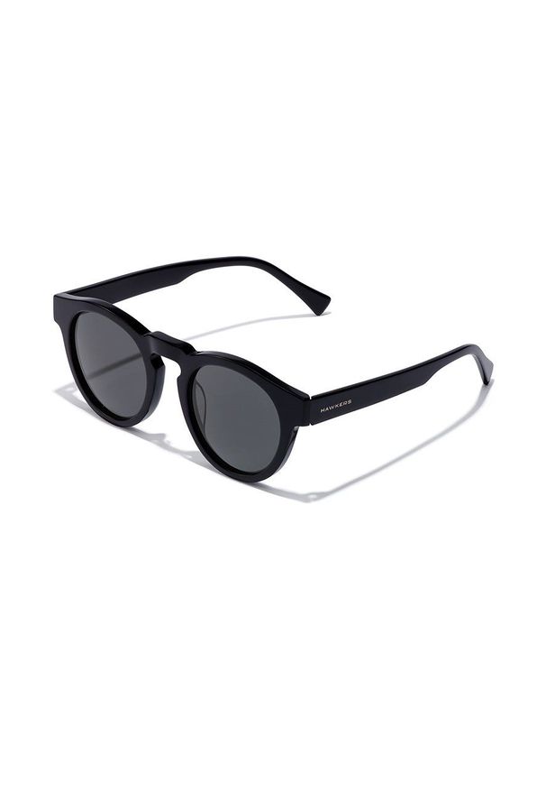 Hawkers - Okulary przeciwsłoneczne G-LIST - BLACK. Kształt: okrągłe. Kolor: czarny