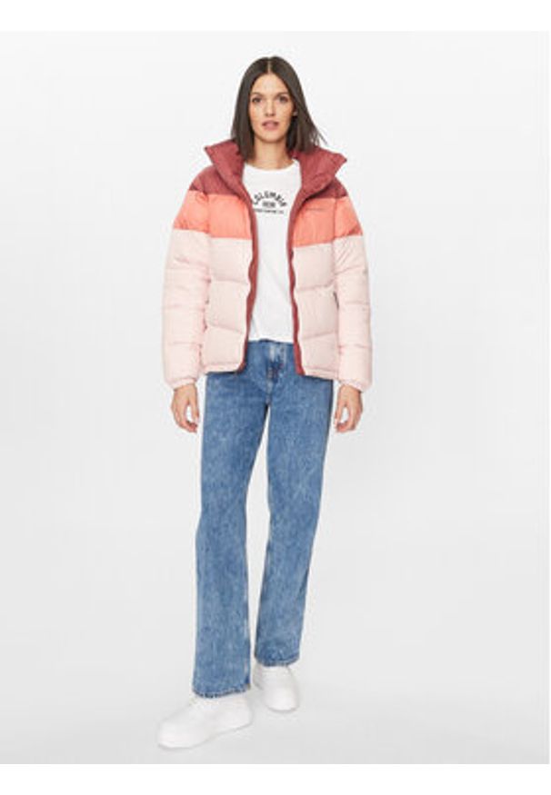 columbia - Columbia Kurtka zimowa Puffect™ Color Blocked Jacket Czerwony Regular Fit. Kolor: czerwony. Materiał: syntetyk. Sezon: zima