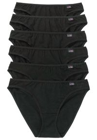 bonprix - Figi (6 par). Kolor: czarny. Wzór: aplikacja, kwiaty #1