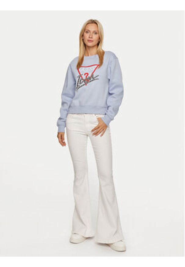 Guess Bluza W4YQ25 KB681 Różowy Regular Fit. Kolor: różowy. Materiał: bawełna, syntetyk