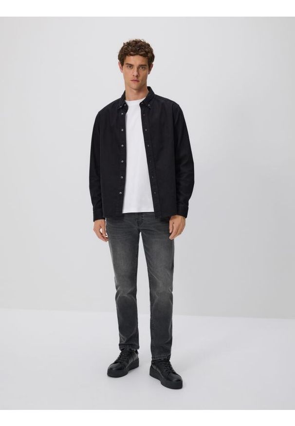 Reserved - Jeansy slim fit - szary. Kolor: szary