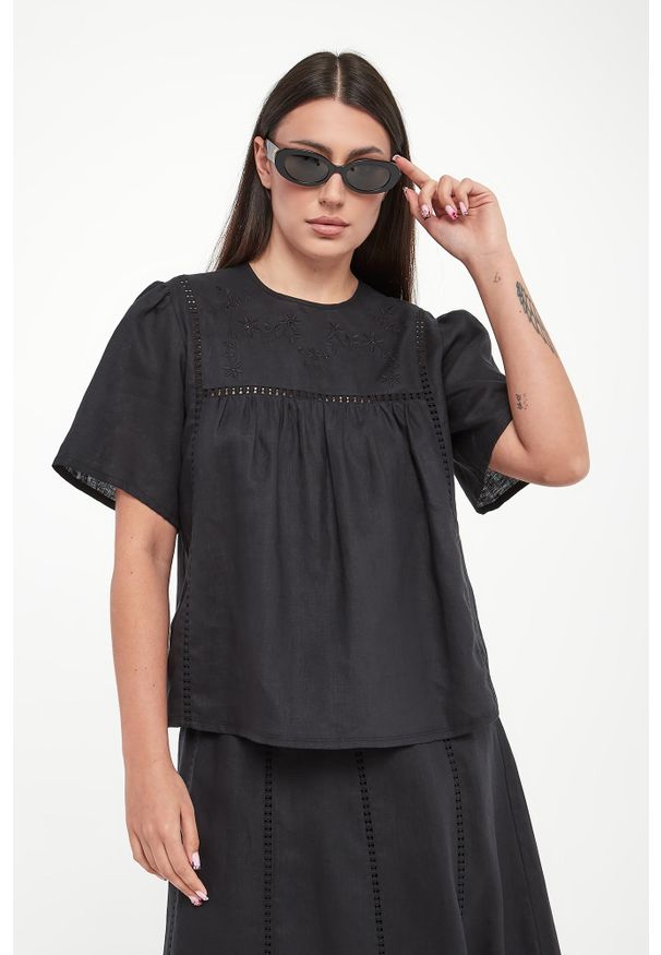 Weekend Max Mara - Bluzka damska lniana Bacino WEEKEND MAX MARA. Materiał: len