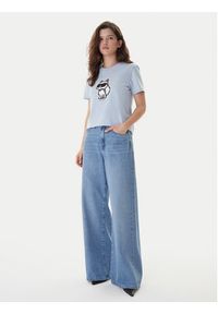Karl Lagerfeld - KARL LAGERFELD Jeansy B1W10047 Niebieski Wide Leg. Kolor: niebieski #3