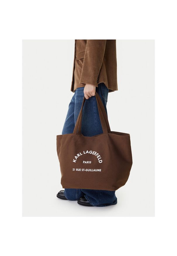 Karl Lagerfeld - Torebka KARL LAGERFELD. Kolor: brązowy