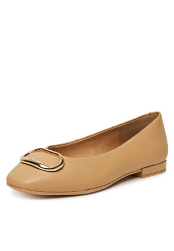 MEXX Baleriny MX/018C-RST Beżowy. Kolor: beżowy. Materiał: skóra