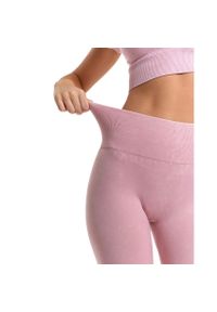 Różowy Damski Komplet Top+Legginsy Moraj. Okazja: na co dzień. Kolor: różowy. Materiał: materiał. Długość rękawa: krótki rękaw. Długość: krótkie. Styl: sportowy, elegancki, casual #6