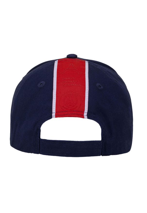 PARIS SAINT GERMAIN - Czapka z daszkiem męska Paris Saint Germain granatowa. Kolor: niebieski