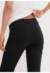 bonprix - Spodnie z bengaliny ze stretchem o kroju bootcut. Kolor: czarny #3