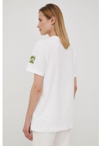 Puma t-shirt bawełniany PUMA x LIBERTY 534049 kolor biały. Kolor: biały. Materiał: bawełna. Długość rękawa: krótki rękaw. Długość: krótkie. Wzór: nadruk, aplikacja #4