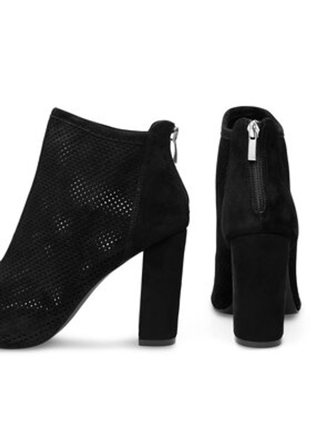 Sergio Bardi Botki W17SS715-14Z-SB Czarny. Kolor: czarny. Materiał: skóra, zamsz