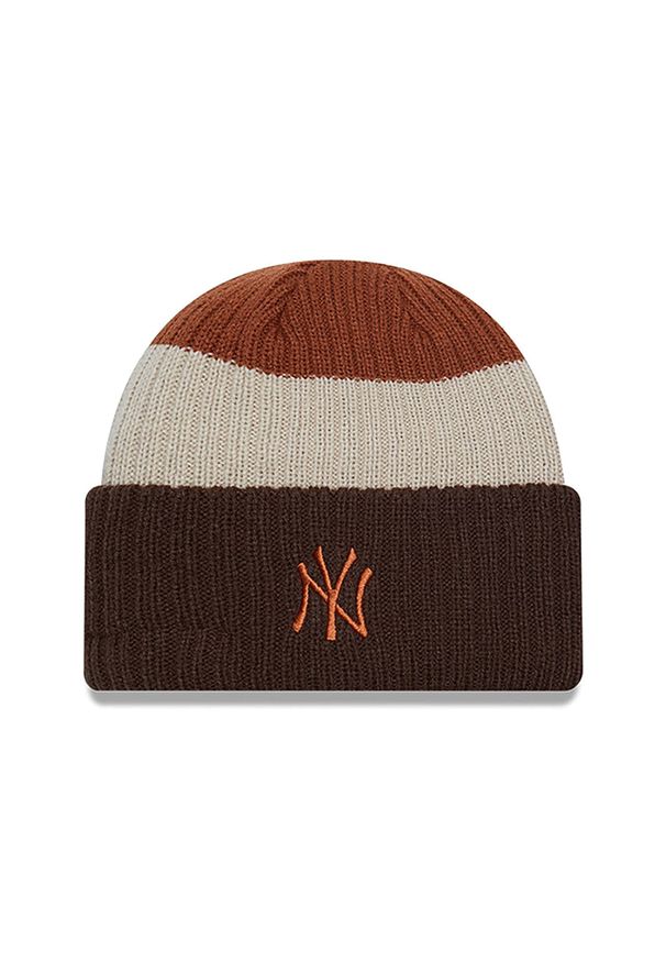 Czapka New Era New York Yankees Stripe 60364191 - multikolor. Kolor: wielokolorowy. Materiał: dzianina, akryl. Wzór: aplikacja. Sezon: zima. Styl: klasyczny