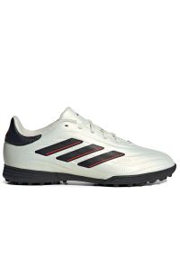 Adidas - Buty adidas Copa Pure II League TF IE7527 - białe. Kolor: biały. Materiał: skóra, syntetyk, guma. Szerokość cholewki: normalna. Sport: piłka nożna, fitness