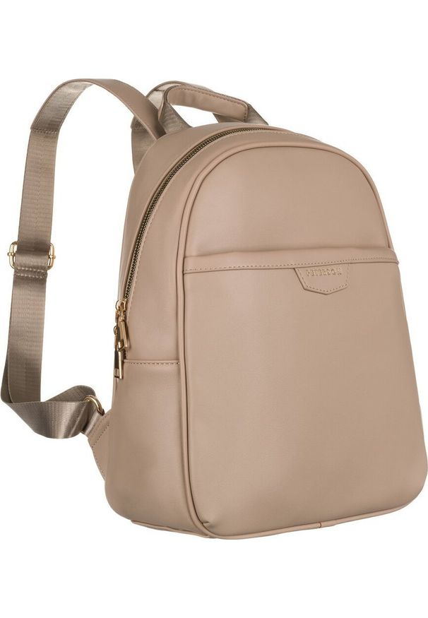 Peterson Pojemny plecak damski ze skóry ekologicznej - Peterson NoSize. Materiał: skóra ekologiczna