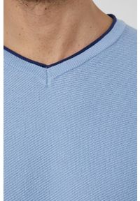 medicine - Medicine - Sweter bawełniany Basic. Okazja: na co dzień. Kolor: niebieski. Materiał: bawełna. Długość rękawa: długi rękaw. Długość: długie. Styl: casual #5