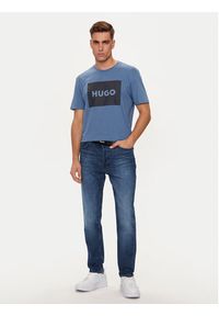 Hugo T-Shirt Dulive222 50467952 Niebieski Regular Fit. Kolor: niebieski. Materiał: bawełna #3