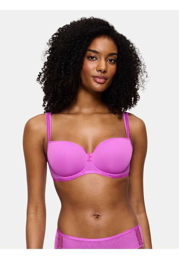 Triumph Biustonosz z fiszbiną Palina Cosmic Heartbeat 10222463 Różowy. Kolor: różowy. Materiał: syntetyk