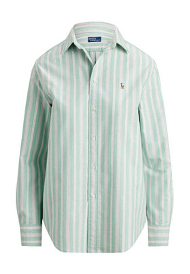 Polo Ralph Lauren Koszula 211970739500 Zielony Relaxed Fit. Typ kołnierza: polo. Kolor: zielony. Materiał: bawełna