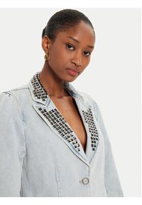 One Teaspoon Marynarka 26469 Niebieski Relaxed Fit. Kolor: niebieski. Materiał: bawełna #5