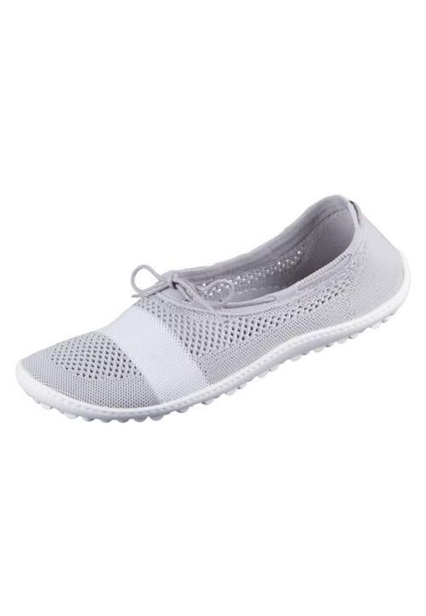 LEGUANO - Buty do chodzenia damskie Leguano Style Pearl. Zapięcie: bez zapięcia. Kolor: szary. Materiał: guma, skóra. Szerokość cholewki: normalna. Sport: turystyka piesza